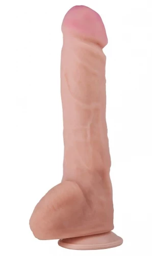 Гигантский фаллоимитатор на присоске REAL Next №31 - 25,5 см.
