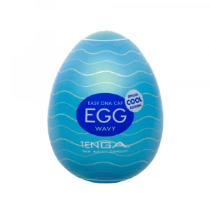 Мастурбатор-яйцо с охлаждающей смазкой EGG Wavy Cool