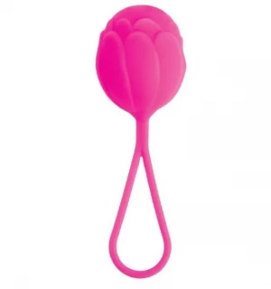 Розовый вагинальный шарик с петелькой для извлечения