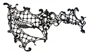 Оригинальная асимметричная маска из нитей