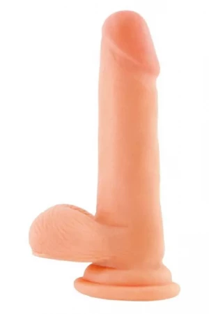 Гнущийся фаллоимитатор на присоске - 17 см.