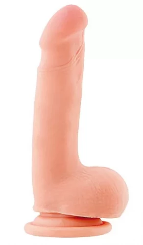 Телесный реалистик на присоске - 15 см.