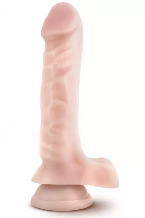 Телесный фаллоимитатор с мошонкой Dr. Skin 9 Inches Cock 1 - 22,86 см.