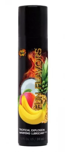 Разогревающий лубрикант Fun Flavors 4-in-1 Tropical Explosion с ароматом тропических фруктов - 30 мл.