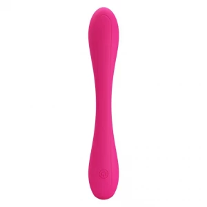 Розовый гнущийся водонепроницаемый вибратор Yedda - 17 см.