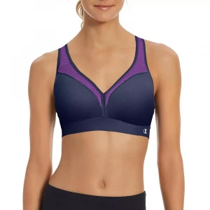 Спортивный бюстгальтер с формованными чашками на тонком поролоне