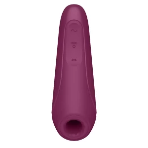 Бордовый вакуум-волновой стимулятор Satisfyer Curvy 1+