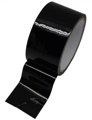 Черный скотч для бондажа - 17 м.