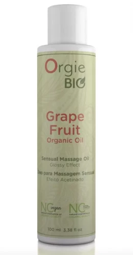 Органическое масло для массажа ORGIE Bio Grapefruit с ароматом грейпфрута - 100 мл.