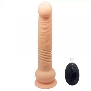 Телесный вибратор-реалистик The Commander - 23,9 см.