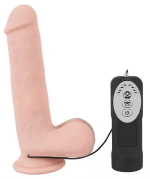 Телесный вибратор-ротатор Medical Silicone Rotating Vibrator - 20 см.
