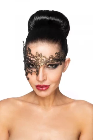 Золотистая карнавальная маска 