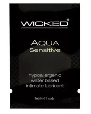 Мягкий лубрикант на водной основе WICKED AQUA Sensitive - 3 мл.