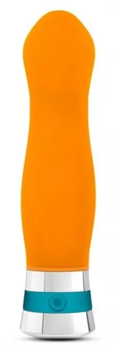 Оранжевый вибромассажер LUMINANCE - 16 см.
