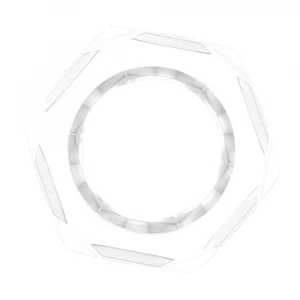 Прозрачное эрекционное кольцо-шестигранник Nust Bolts Cock Ring