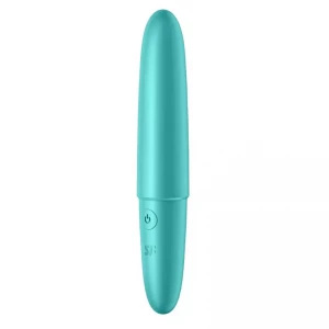 Бирюзовый мини-вибратор Ultra Power Bullet 6