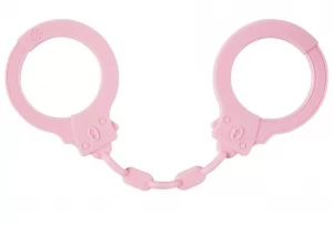 Розовые силиконовые наручники Suppression