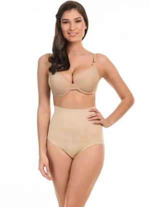Бесшовные трусы сильной степени коррекции с завышенной линией талии