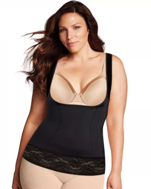 Топ-торсет с обработкой нижнего края эластичным кружевом