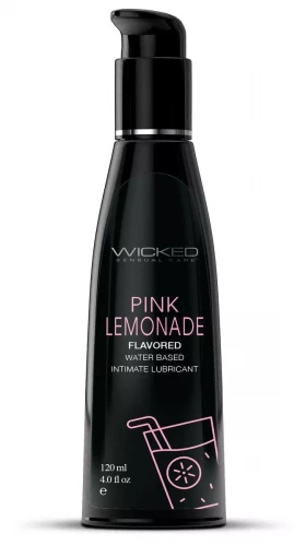Лубрикант с ароматом розового лимонада Wicked Aqua Pink Lemonade - 120 мл.