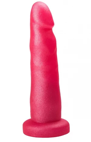 Розовый гелевый анальный фаллоимитатор - 14,5 см.