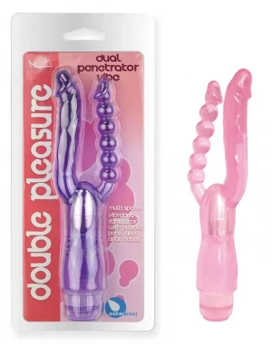 Двойной розовый вибратор Dual Panetrator