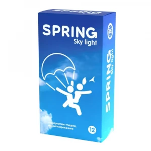 Ультратонкие презервативы SPRING SKY LIGHT - 12 шт.