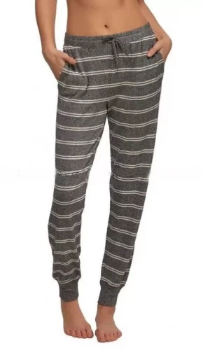 Брюки в полоску c манжетами