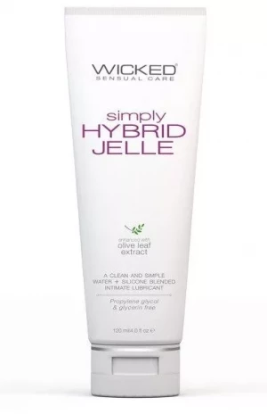 Гель-лубрикант на водно-силиконовой основе Wicked Simply HYBRID JELLE - 120 мл.