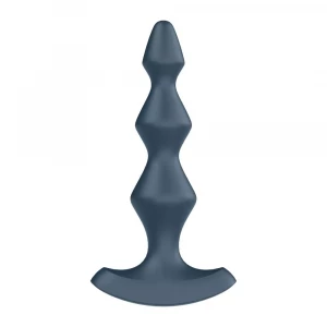 Темно-бирюзовая анальная пробка с вибрацией Lolli Plug 1 - 13,5 см.