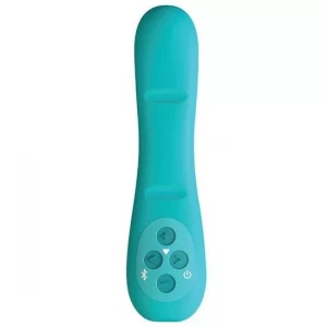 Голубой изгибаемый вибратор Poco - 15 см.