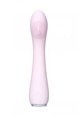 Нежно-розовый вибратор PPP SHIO-PRO - 21 см.