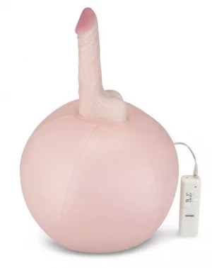 Надувной секс-мяч с реалистичным вибратором