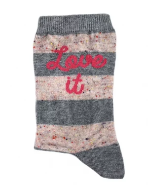 Носочки на каждый день в меланжевую полоску