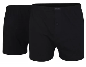 Набор из 2 черных трусов-боксеров из эластичного хлопкового полотна
