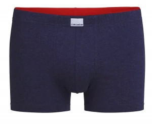 Темно-синие меланжевые трусы-боксеры