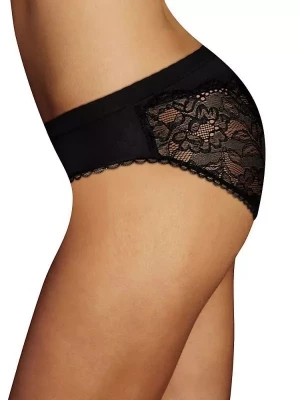 Черные трусы-хипстеры Casual Comfort с кружевной задней частью