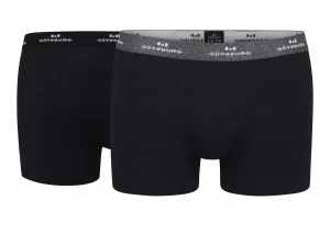 Набор из 2 черных трусов-боксеров с фирменным контрастным логотипом
