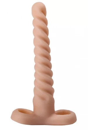 Спиралевидный телесный плаг - 15 см.